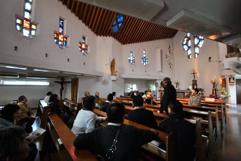 日本二十六聖人記念聖堂聖フィリッポ教会内部